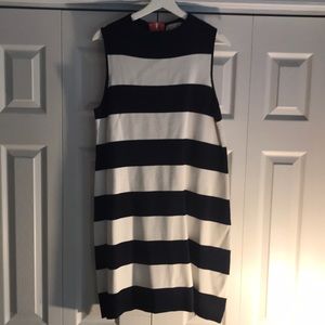 Nautical Dress/Hot pink zipper!